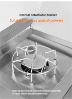 Brûleur latéral de luxe en acier inoxydable 304, fabrication de haute qualité, livraison en 3 jours pour les configurations de cuisines extérieures et de barbecues
