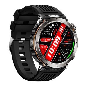 HT30 Outdoor Sports Smart Watch 1.7-inch IPS Display Calendar Health Monitor <b>LED</b> Flashlight Compass IP68 Waterproof Unisex - Product Image 3