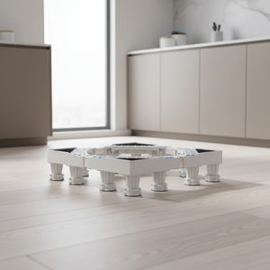 Base <span class=keywords><strong>con</strong></span> Ruedas para Lavadora, Refrigerador y Electrodomésticos, Soporte Universal Elevado Antideslizante para Almacenamiento - Product Image 3