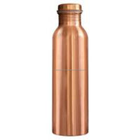 Vente chaude 2023 bouteille d'eau en cuivre d'origine avec 950 ml anti-fuite avantages pour la santé bouteille d'eau en cuivre en métal pur prix bon marché