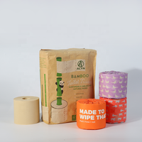 Vente en gros pas cher papier toilette en bambou 3 plis biodégradable de marque privée ultra doux