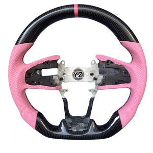 Volante Deportivo de Fibra de Carbono Real Personalizado YZ para <span class=keywords><strong>Dodge</strong></span> Charger <span class=keywords><strong>Challenger</strong></span> <span class=keywords><strong>SRT8</strong></span> Jeep Grand Cherokee 2012-2014 - Product Image 3