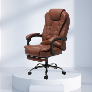 Soft Swivel <strong>Chair</strong> With Footrest Office Furniture Executive Recliner Boss <strong>Chairs</strong> Luxury PU Leather Office <strong>Chair</strong> - Product Image 3