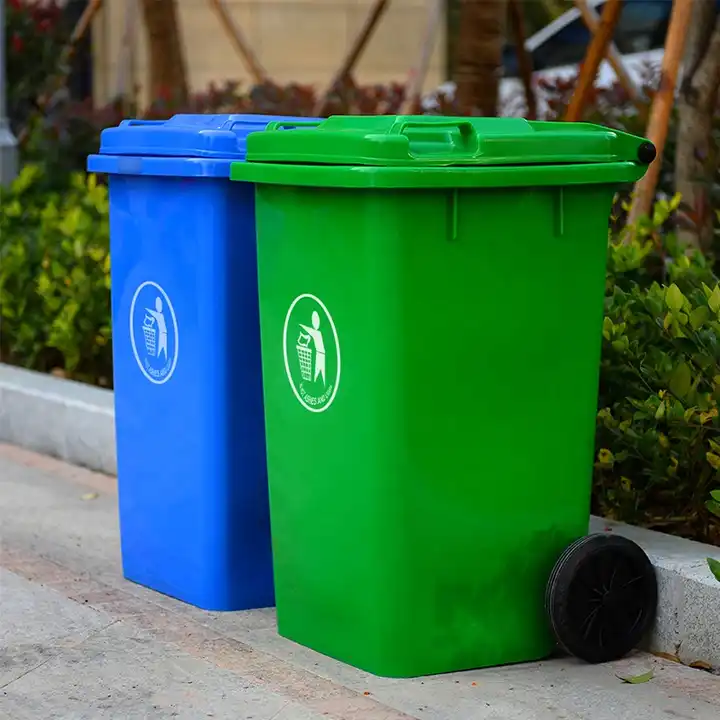 Outdoor Large Plastic Garbage Bin Trash Can Wastebin with Wheels - China Trash  Bin and Plastic Garbage Can price