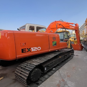 Excavatrice sur chenilles hydraulique Hitachi EX120 d'occasion, de haute qualité, petite pelle pour travaux de construction - Product Image 5