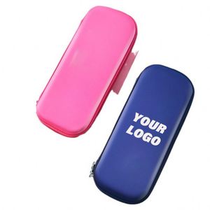 Customized Black Rectangular Zipper Travel <b>Case</b> Brand EVA Earphone Cable Storage Organizer - Product Image 6