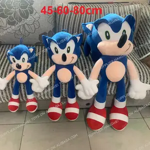 Fabrik Großhandel 20-25-45-60-80cm Super Sonic Plüsch tier Igel Gefüllte Plüsch Anhänger Cartoon Charakter Sonic Toy Doll