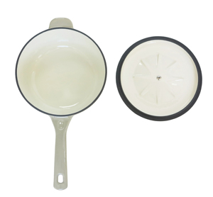 <span class=keywords><strong>Casserole</strong></span> en fonte émaillée, petite marmite à cuisson lente à haute capacité de rétention de chaleur avec bouton en <span class=keywords><strong>acier</strong></span> inoxydable, compatible four - Product Image 2
