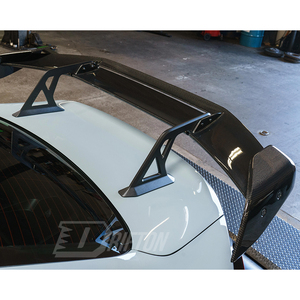 สปอยเลอร์หลังคาร์บอนไฟเบอร์แบบแห้ง สำหรับ BMW G87 M2 ปี 2023-2027 รุ่น Ad V3 สไตล์ GT Wing - Product Image 3
