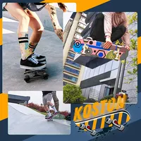 KOSTON Gravity casting 5.25 pollici emboss logo skate skateboard trucks