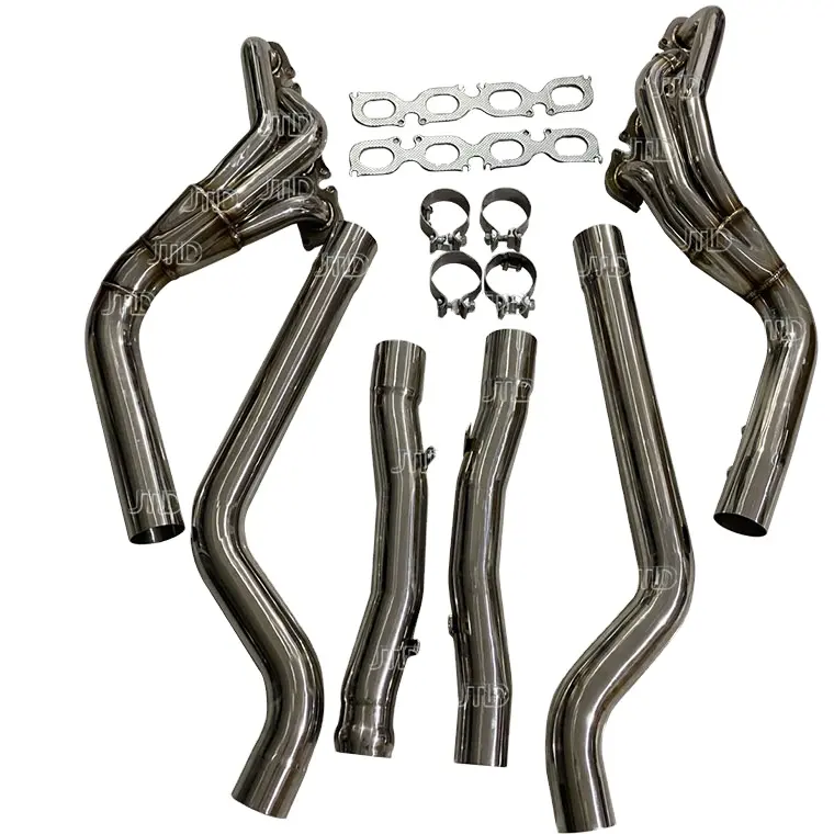 high performance long tube exhaust manifold header for Mercedes BENZ W204 C63 amg m156 headers