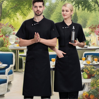 Vestes d'uniforme pour le personnel de l'hôtel restaurant le café le bar manteaux de chef manches longues pour le serveur serveuse de cuisine