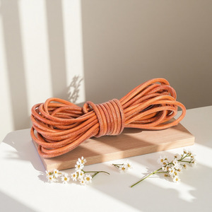 Leather <b>Rope</b> Cord Round Black And Brown Traditional Chinese Style DIY Accessories For Necklace <b>Bracelet</b> Pendant Hanging - Product Image 2