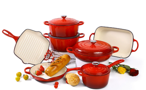 Lovfe gang men nhà bếp Cookware Set bền vững kim loại chiên chảo và nấu ăn nồi bền không dính an toàn cho tất cả các bếp - Product Image 2