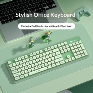 Wired Membrane <b>Keyboard</b> Suspended 104 Keys Silent <b>Keyboard</b> For Gaming And Office Computer Peripherals Wholesale - Product Image 2