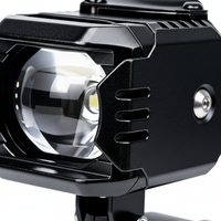 Projecteurs auxiliaires universels à LED pour moto, double couleur, haute luminosité, phare auxiliaire