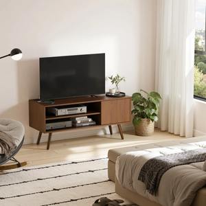 Meuble TV <span class=keywords><strong>en</strong></span> bois facile à assembler moderne du milieu du siècle TV 48 <span class=keywords><strong>pouces</strong></span> avec station de charge support TV pour salon - Product Image 1