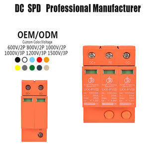35mm Din Rail 500V 800V 20kA T2 Tipo SPD Protector contra sobretensiones para protección contra rayos en dispositivos fotovoltaicos de CC y sistemas de energía solar - Product Image 2