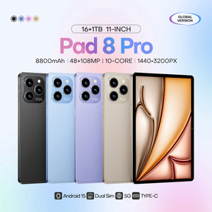 Tablette <span class=keywords><strong>PC</strong></span> Pad 8 Pro Android 15 avec <span class=keywords><strong>double</strong></span> carte SIM, écran HD de 11 pouces, processeur MTK Octa Core, stockage de 16 Go + 1 To, appareil photo 48 MP + 108 MP - Product Image 5