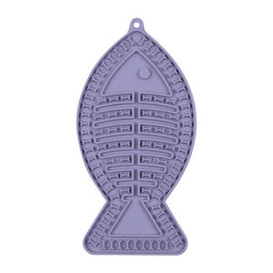 Venda por Atacado de Acessórios Ecológicos para Animais de Estimação, Tigela de Alimentação Lenta em Silicone em Forma de Peixe com Ventosas para Cães e Gatos 0.5kg - Product Image 4