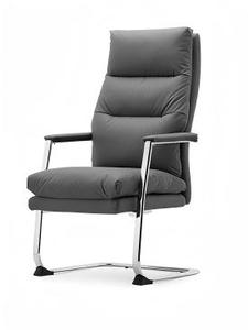 Poltrona di Lusso per Ospiti con Cuscino in Schiuma ad Alta Densità <span class=keywords><strong>e</strong></span> Braccioli Imbottiti per Sale VIP <span class=keywords><strong>e</strong></span> Sale Riunioni - Product Image 3