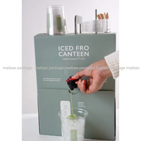 Distributeur de café chaud/froid isolé à emporter de 96 oz Boîte de transport de café en papier d'emballage Boîte de voyage de café imprimée personnalisée