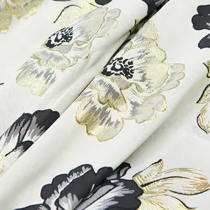 Robe <span class=keywords><strong>de</strong></span> <span class=keywords><strong>mariée</strong></span> personnalisée pour <span class=keywords><strong>la</strong></span> mère <span class=keywords><strong>de</strong></span> <span class=keywords><strong>la</strong></span> <span class=keywords><strong>mariée</strong></span>, respirante, col rond, imprimé floral, 100% polyester, coupe trapèze, longueur genou - Product Image 5