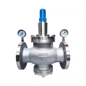 Tubería de Derivación de Acero Inoxidable PN16 DN50 con Rosca, Pistón Piloto y Reductor con Manómetro Antichoque - Product Image 4