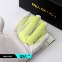 Lentes Planas EXIA E5A, Lentes de Sol con Tinte Amarillo, Curvatura Base 0.5, Material de Resina, UV400, SHMC, Calidad Mixta