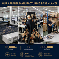 Robe midi trapèze à imprimé floral numérique coréen Printemps, marque privée, OEM/ODM, taille ajustée, jupe à ourlet circulaire, fermeture éclair invisible au dos