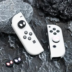 YOCORE örümcek adam başparmak kavrama durumda, yumuşak Joystick kapak Nintendo anahtarı ile uyumlu/OLED/Lite denetleyici