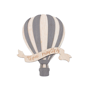 Decorazione da Tavolo in Legno a Forma di <span class=keywords><strong>Mongolfiera</strong></span>, Articolo Artigianale a Doppio Strato - Product Image 1