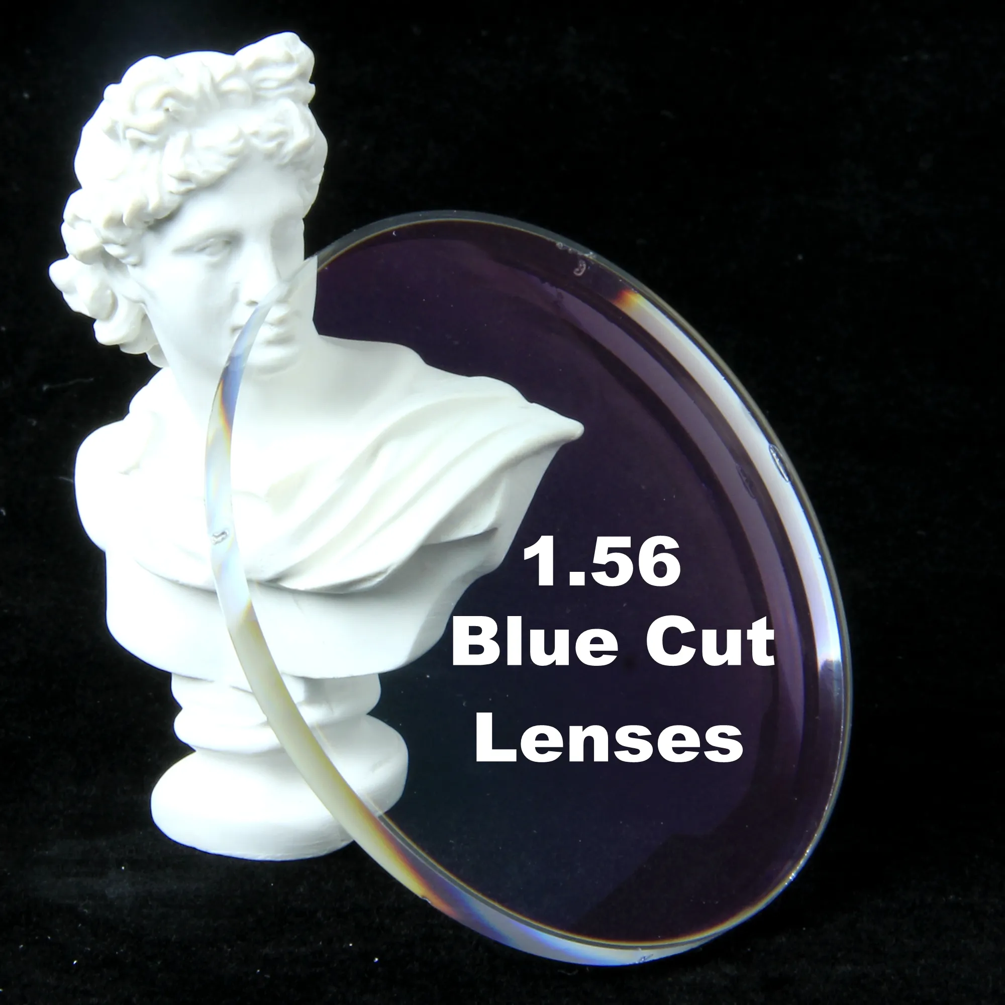 Lentes oftálmicos de alta calidad 1,56 corte azul HMC EMI revestimiento lentes oftálmicas