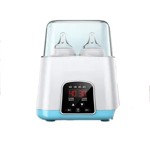 Garrafa dupla Baby Warmer Display LED Fórmula Leite Heat Food Aquecedor de garrafa elétrica Esterilizador a vapor