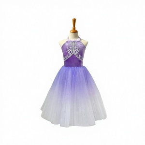 Jupe longue en tulle bouffant pour <span class=keywords><strong>femme</strong></span> adulte, dégradé violet, style Fée des Neiges, Pirate, Ballet, pour spectacle - Product Image 1