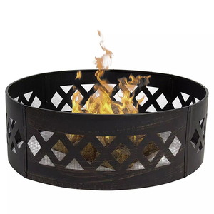 <span class=keywords><strong>Brasero</strong></span> d'extérieur rond en acier pour jardin, patio, <span class=keywords><strong>brasero</strong></span> sans fumée pour bois, barbecue de camping - Product Image 2