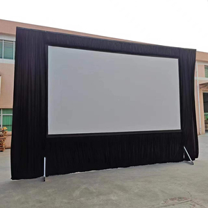 Trong nhà ngoài trời Tùy Chỉnh 150-200 inch 4 mặt draps phía trước và phía sau màn hình chiếu vật liệu với màn hình gấp nhanh - Product Image 1