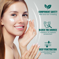 Crème blanchissante pour l'élimination des taches de rousseur OEM crème à la mélanine pour éliminer le mélasma acné et les taches brunes pour le traitement apaisant de la peau