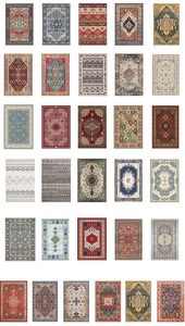 Легко моющийся коврик в американском стиле, нескользящий Пушистый Ковер, коврики и коврики для гостиной, спальни, винтажный ковер - Product Image 6