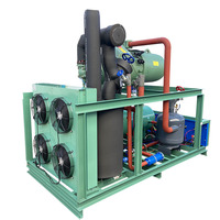 Unité de refroidissement par évaporation à vis simple haute capacité pour températures moyennes et basses, pour congélateurs industriels et entrepôts frigorifiques 20HP~160HP