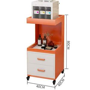 Carrito Rodante Profesional Moderno Dorado y Rosa para Peluquería, Spa, Tratamientos Faciales, Taburete Metálico para Salón de Belleza, Carrito de Peluquería - Product Image 3