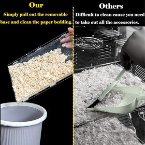 Wholesale 2 Layer Acrylic Transparent Hamster Nest Comfortable Breathable Luxury Hamster Cage - Product Image 5