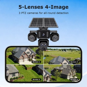 Cámara Solar PTZ con Zoom 10X y 5 Lentes, Batería 4G, Seguridad Exterior 24/7, CCTV, Cámara de 20MP con Tarjeta <span class=keywords><strong>SIM</strong></span> 4G, Cámara IP con Energía Solar - Product Image 4