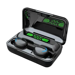 Casque Bluetooth F9-5C stéréo intra-auriculaire TWS véritable affichage numérique tactile sans fil F9 écouteurs de sport