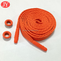 Cordon élastique personnalisé en polyester plat enduit avec embout en silicone, logo certifié OEKO, haute ténacité, pour maillots de bain, textiles de maison et sacs