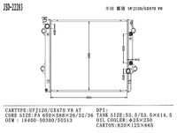 Nouveau radiateur automobile de marque JD, vente en gros d'usine, pour Prado UFJ120/GX470, pièce de radiateur OEM 16400-50300 16400-50313 16400-30140