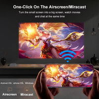 Nouveau projecteur vidéo LCD portable T2 Mini Android 9.0 2026, 300 lumens, idéal pour système de cinéma maison, projecteurs LED