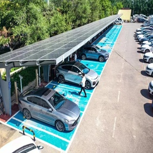 Cochera de Acero con Paneles Solares, Estacionamiento con Carga de Vehículos Eléctricos <span class=keywords><strong>Solar</strong></span> - Product Image 2