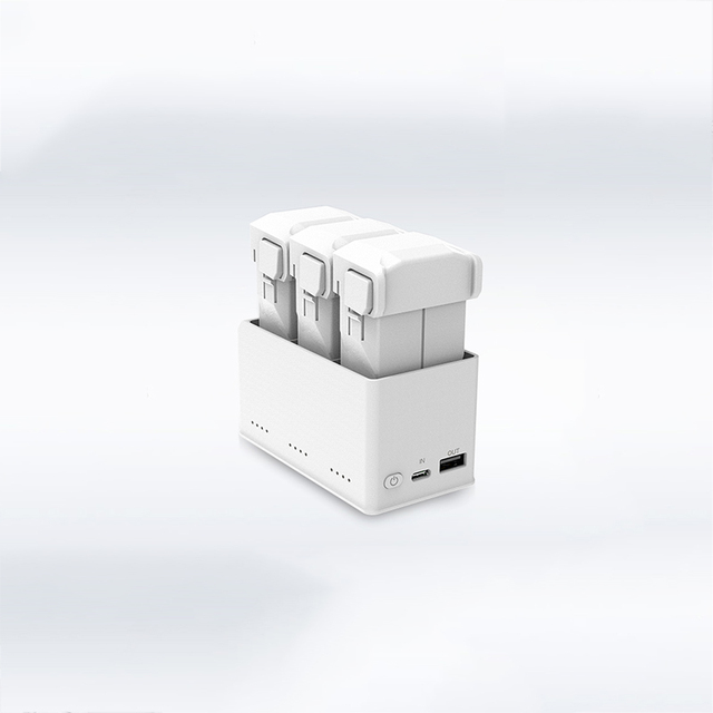 3 Battery Fast Charge for DJI Mini 4 Pro/Mini 3 Drone Battery Charging 37W Two-way Charging Hub with Outdoor Lighting