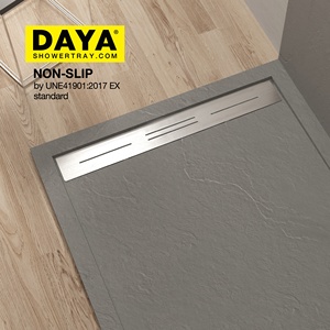 Plateau de <span class=keywords><strong>douche</strong></span> en pierre artificielle de conception <span class=keywords><strong>italienne</strong></span> Plato De Decha, salle de bain d'hôtel, salle de <span class=keywords><strong>douche</strong></span>, plateau de <span class=keywords><strong>douche</strong></span> en résine composite - Product Image 2